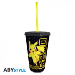 ABYstyle POKEMON - Tumbler with straw - 470ml - Pikachu Collage