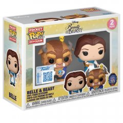 POP figure 2 Keychain Disney Beauty And The Beast Belle