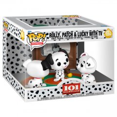 Funko POP figure Moment Disney 101 Dalmatas Rolly Patch & Lucky with TV #1664