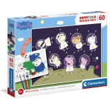 Clementoni Peppa Pig Happy Color puzzle 60pcs