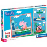 Clementoni Peppa Pig puzzle 3x48pcs