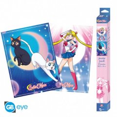 SAILOR MOON Poster-Set 52x38 - Chibi & Katzen