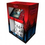 Stranger Things mug + keychain + coaster gift pack