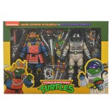 NECA Teenage Mutant Ninja Turtles Space Adventure Donatello & Samurai Adventure Michelangelo set 2 Fi