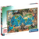 Clementoni The Wonderful Animal World super puzzle 300pcs