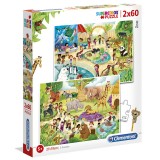 Clementoni Zoo puzzle 2x60pcs